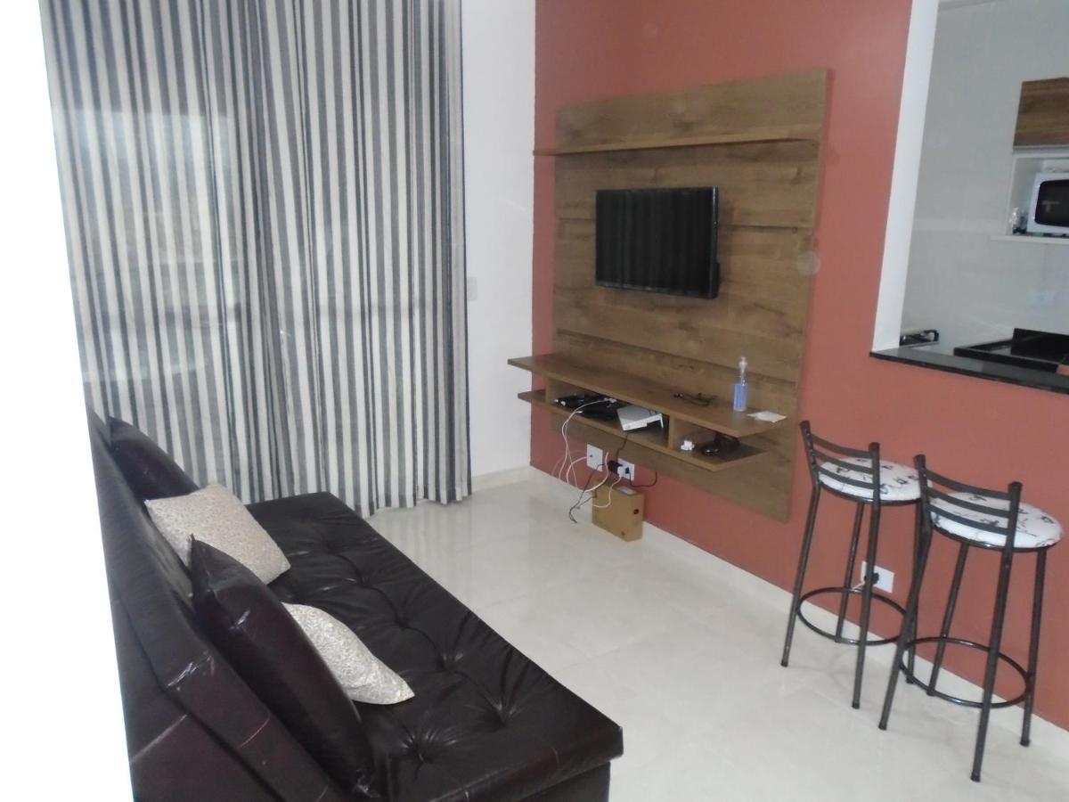 Apartamento Em Mongagua, Frente Ao Mar Bagian luar foto