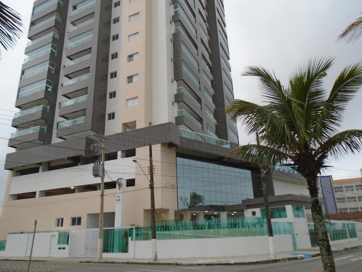 Apartamento Em Mongagua, Frente Ao Mar Bagian luar foto